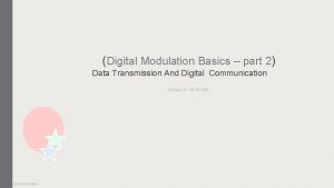 Digital Modulation Basics part 2 Data Transmission And