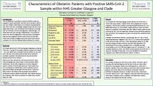 Characteristics of Obstetric Patients with Positive SARSCo V2