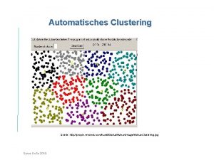 Automatisches Clustering Quelle http people revoledu comkarditutorialk MeanImagek