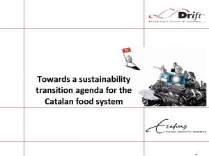 Towards a sustainability transition agenda for the Catalan