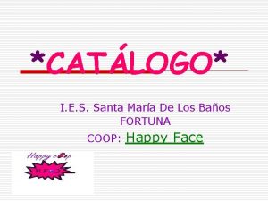 CATLOGO I E S Santa Mara De Los