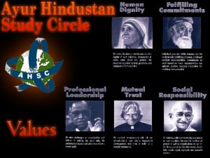 1 AYUR HINDUSTAN STUDY CIRCLE Striving for a