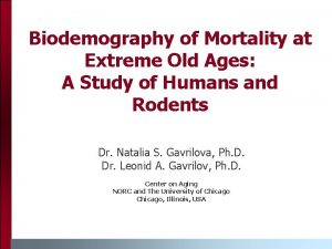 Biodemography of Mortality at Extreme Old Ages A