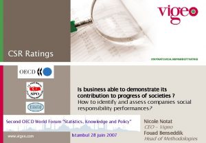 CSR Ratings CORPORATE SOCIAL RESPONSIBILITY RATINGS Is business