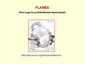 FLAMES Fibre Large Array MultiElement Spectrograph http http