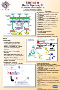 Katia Sycara PI The Intelligent Software Agents Lab