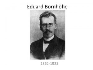 Eduard Bornhhe 1862 1923 Eduard Bornhhe Prosaist Eduard