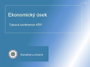 2 2 2016 Ekonomick sek Tiskov konference KP