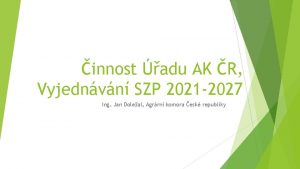 innost adu AK R Vyjednvn SZP 2021 2027