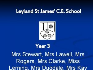 Leyland St James C E School Year 3