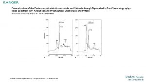 Determination of the Endocannabinoids Anandamide and 2 Arachidonoyl