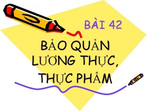 BI 42 BO QUN LNG THC THC PHM