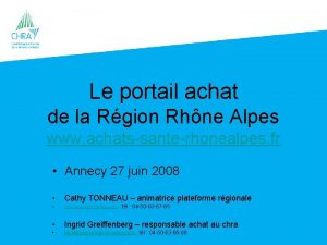 Le portail achat de la Rgion Rhne Alpes