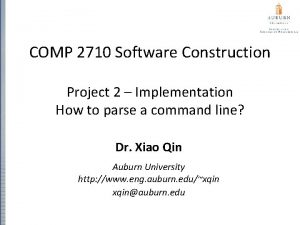 COMP 2710 Software Construction Project 2 Implementation How