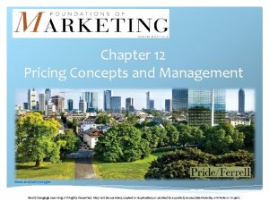 Chapter 12 Pricing Concepts and Management wecandGetty Images