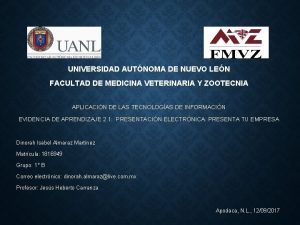 UNIVERSIDAD AUTNOMA DE NUEVO LEN FACULTAD DE MEDICINA