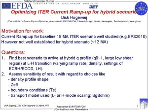Optimizing ITER Current Rampup for hybrid scenario Dick