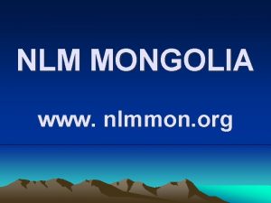 NLM MONGOLIA www nlmmon org 1993 NLM registrated