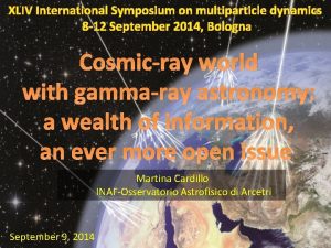 XLIV International Symposium on multiparticle dynamics 8 12