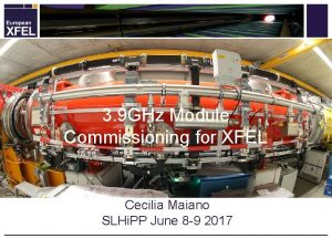 3 9 GHz Module Commissioning for XFEL Cecilia