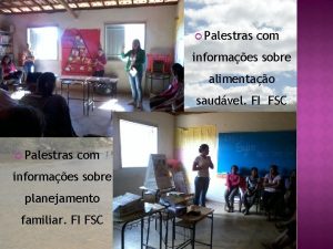 Palestras com informaes sobre alimentao saudvel FI FSC