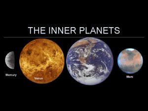 THE INNER PLANETS The four inner planets are