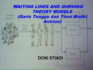 WAITING LINES AND QUEUING THEORY MODELS Garis Tunggu