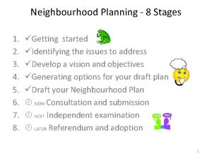 Neighbourhood Planning 8 Stages 1 2 3 4