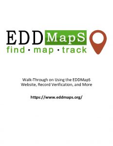 WalkThrough on Using the EDDMap S Website Record