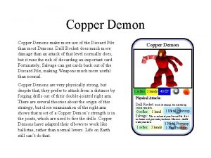 Copper Demons make more use of the Discard