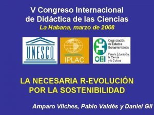 V Congreso Internacional de Didctica de las Ciencias