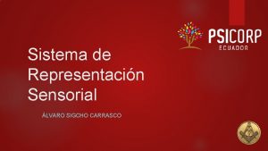 Sistema de Representacin Sensorial LVARO SIGCHO CARRASCO COMPETENCIAS