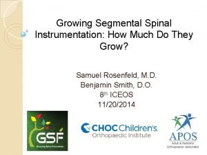 Growing Segmental Spinal Instrumentation How Much Do They