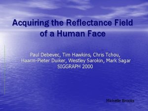 Acquiring the Reflectance Field of a Human Face