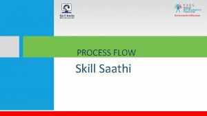 PROCESS FLOW Skill Saathi SKILL SAATHI CALCULATION In