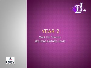 Meet the Teacher Mrs Head and Miss Lewis