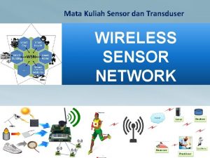 Mata Kuliah Sensor dan Transduser WIRELESS SENSOR NETWORK