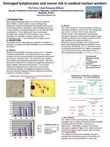 Damaged lymphocytes and cancer risk in medical nuclear