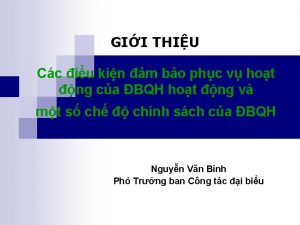 GII THIU Cc iu kin m bo phc