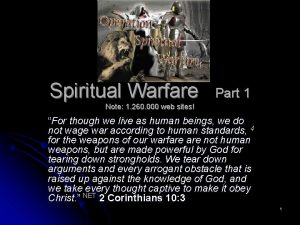 Spiritual Warfare Part 1 Note 1 260 000