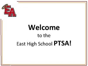 Welcome to the East High School PTSA Health