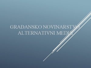 Alternativni mediji