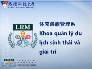 Khoa qun l du lch sinh thi v