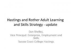 Hastings and Rother Adult Learning and Skills Strategy