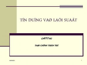 TN DUNG VA LAI SUAT CHNG TAI CHNH