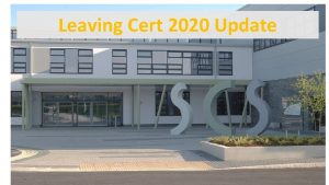 Leaving Cert 2020 Update Calculated Grades for Leaving