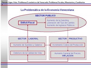 Hernn Lpez Aez Problemas Econmicos de Venezuela Problemas
