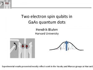 Two electron spin qubits in Ga As quantum