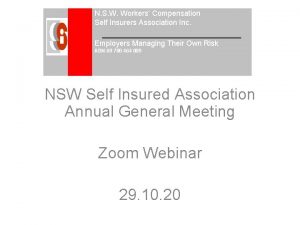 N S W Workers Compensation Self Insurers Association