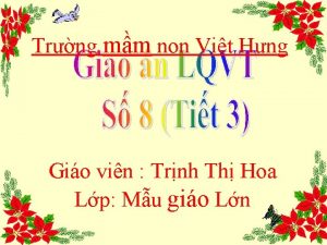 Trng mm non Vit Hng Gio vin Trnh